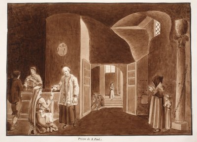 The prison of St. Paul, 1833 by Agostino Tofanelli